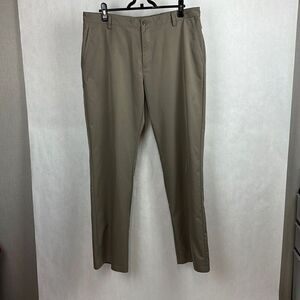 Adidas ClimaCool Golf Athletic Pants Size 36x34 Casual Slacks Tan Khaki Vented